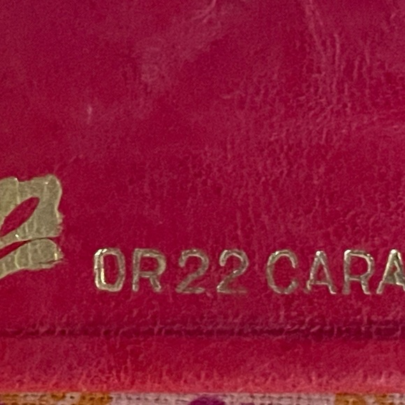 Eclectic Egypt leather bag with matching lipstick case, card wallet and wallet. - Picture 9 of 11